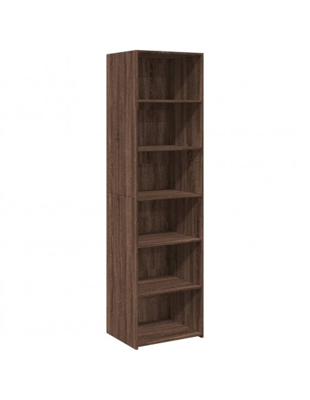 Credenza Rovere Marrone 50x41x185 in Legno Multistrato