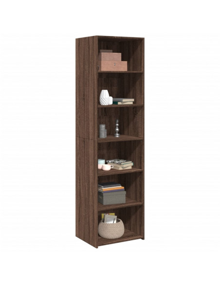 Credenza Rovere Marrone 50x41x185 in Legno Multistrato