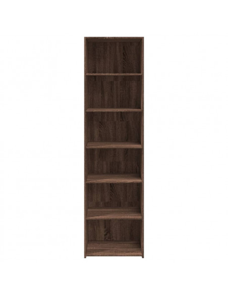 Credenza Rovere Marrone 50x41x185 in Legno Multistrato
