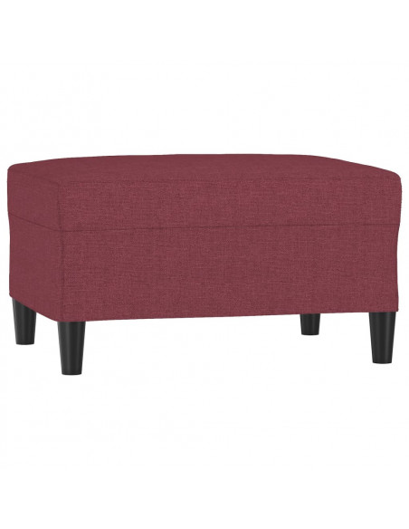 Poggiapiedi Rosso Vino 70x55x41 cm in Tessuto