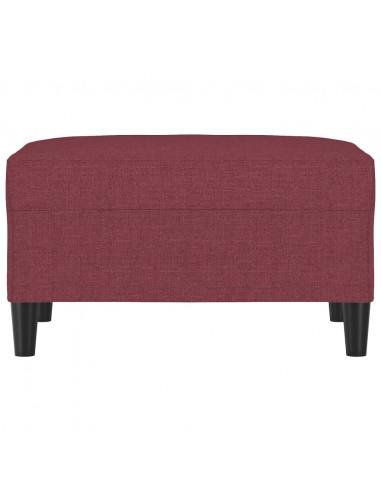 Poggiapiedi Rosso Vino 70x55x41 cm in Tessuto