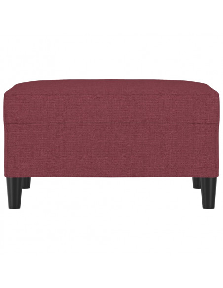 Poggiapiedi Rosso Vino 70x55x41 cm in Tessuto