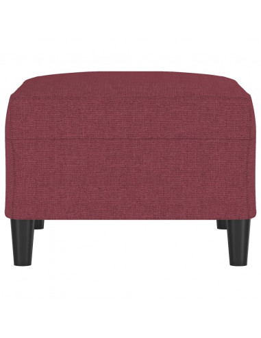 Poggiapiedi Rosso Vino 70x55x41 cm in Tessuto