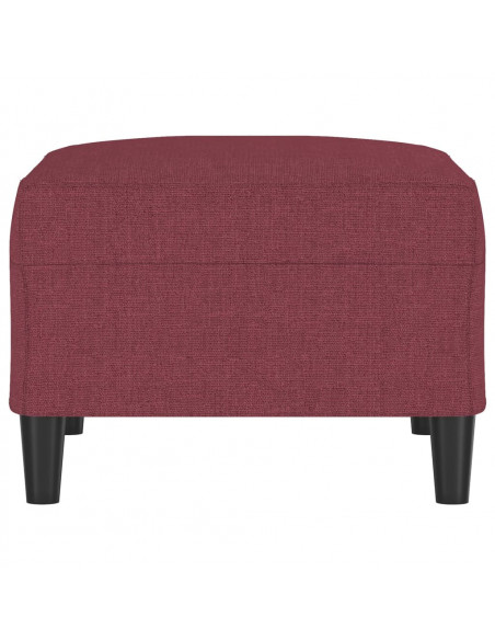 Poggiapiedi Rosso Vino 70x55x41 cm in Tessuto