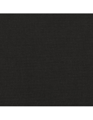 Poggiapiedi Nero 45x29,5x35 cm in Tessuto e Similpelle