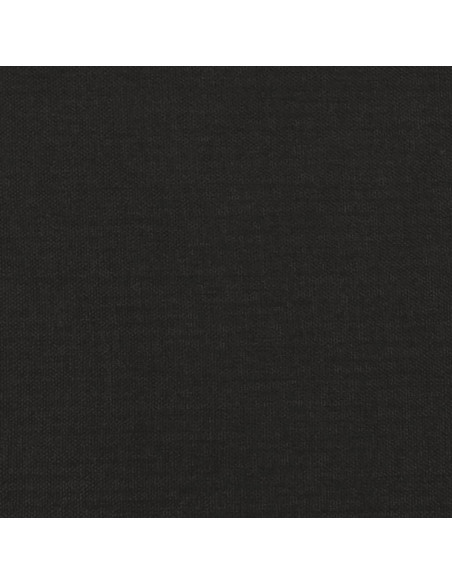 Poggiapiedi Nero 45x29,5x35 cm in Tessuto e Similpelle