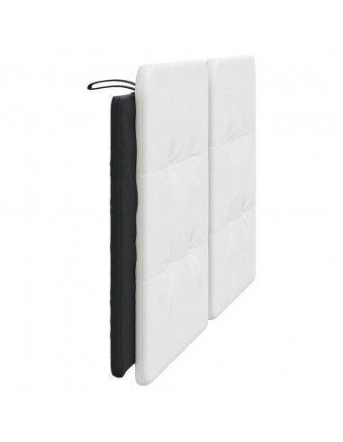 Cuscino Testiera Bianco e Nero 160 cm in Similpelle