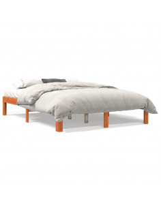 Giroletto Marrone Cera 135x190 cm in Legno Massello di Pino 2