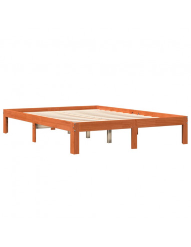 Giroletto Marrone Cera 135x190 cm in Legno Massello di Pino