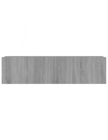 Mobile Muro TV Grigio Sonoma 120x30x30cm Legno Ingegnerizzato