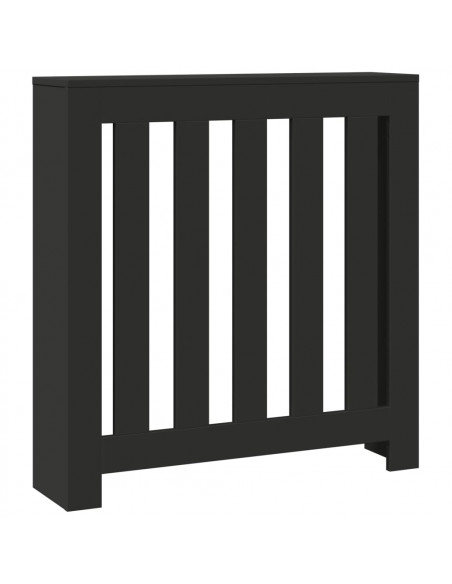 Copertura Termosifone Nera 78x20x82 cm Legno Multistrato