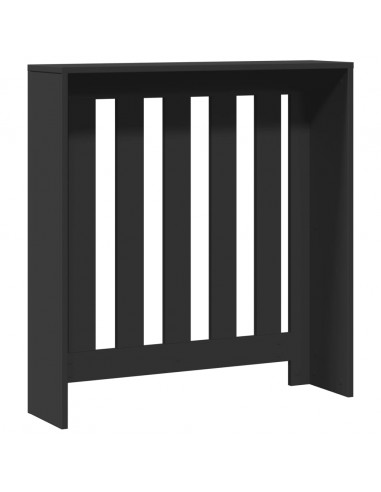 Copertura Termosifone Nera 78x20x82 cm Legno Multistrato