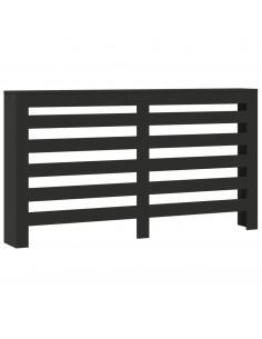 Copertura Termosifone Nera 149x20x82 cm Legno Multistrato 2