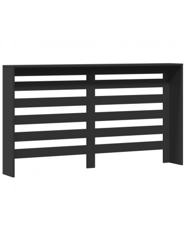 Copertura Termosifone Nera 149x20x82 cm Legno Multistrato