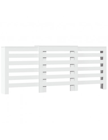 Copertura Termosifone Bianca 205x21,5x83,5 cm Legno Multistrato