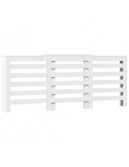 Copertura Termosifone Bianca 205x21,5x83,5 cm Legno Multistrato