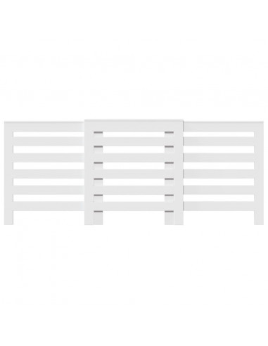 Copertura Termosifone Bianca 205x21,5x83,5 cm Legno Multistrato