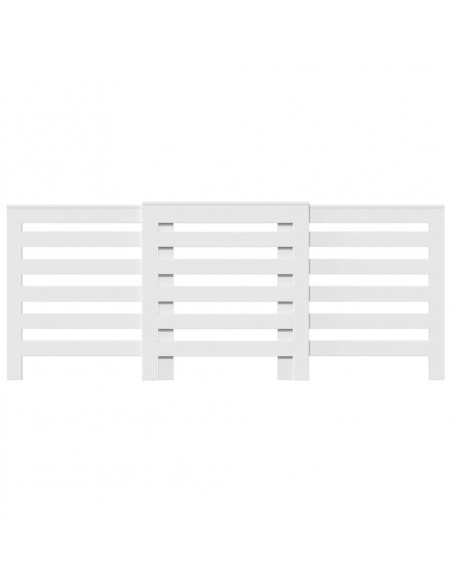 Copertura Termosifone Bianca 205x21,5x83,5 cm Legno Multistrato