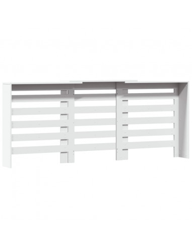 Copertura Termosifone Bianca 205x21,5x83,5 cm Legno Multistrato