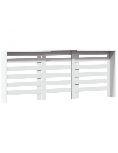 Copertura Termosifone Bianca 205x21,5x83,5 cm Legno Multistrato