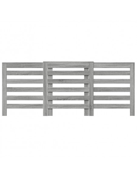 Copertura Termosifone Grigio Sonoma 205x21,5x83,5cm Multistrato