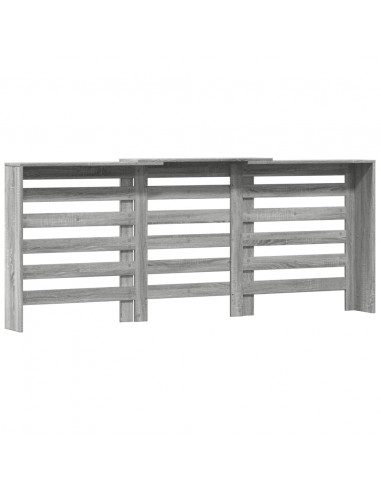 Copertura Termosifone Grigio Sonoma 205x21,5x83,5cm Multistrato