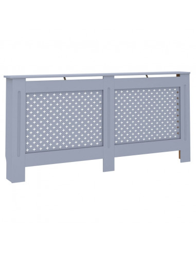 Copertura per Radiatore Antracite 172x19x81 cm in MDF