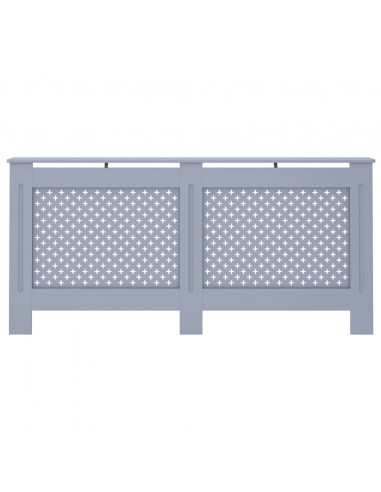 Copertura per Radiatore Antracite 172x19x81 cm in MDF
