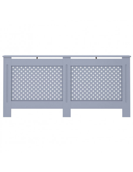Copertura per Radiatore Antracite 172x19x81 cm in MDF