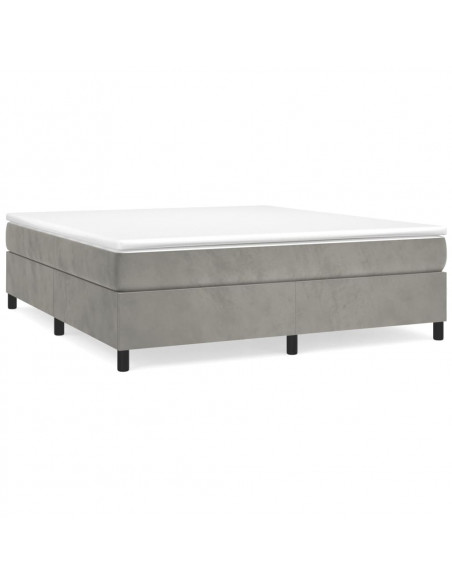 Giroletto Grigio Chiaro 160x200 cm in Velluto