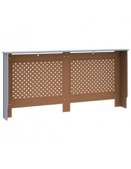 Copertura per Radiatore Antracite 172x19x81 cm in MDF