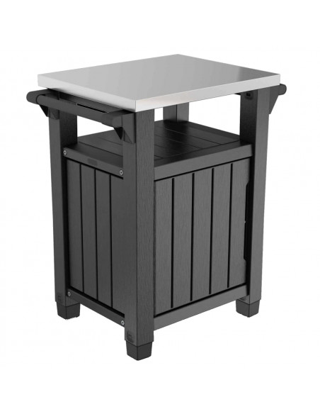 Keter Tavolo da Esterno per Barbecue Unity Classico Aspetto Legno