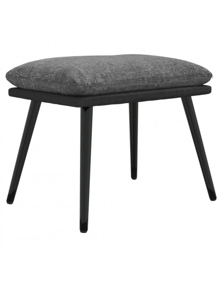 Sgabello Grigio Chiaro 45x29,5x35cm in Tessuto e Similpelle