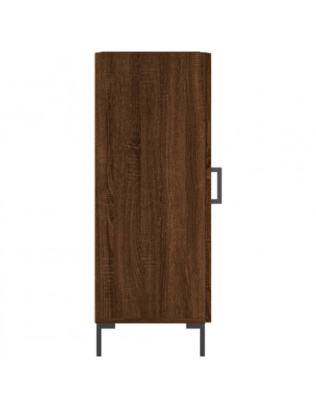Credenza Rovere Marrone 34,5x34x90 cm in Legno Multistrato