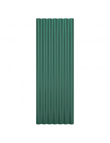 Pannelli per Tetto 12 pz Acciaio Verniciato a Polvere 100x36 cm