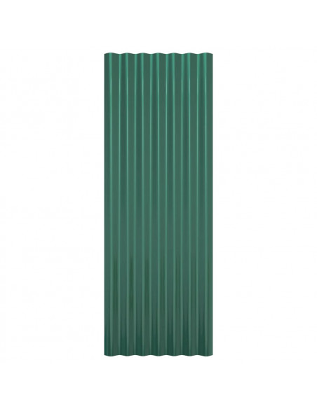 Pannelli per Tetto 12 pz Acciaio Verniciato a Polvere 100x36 cm