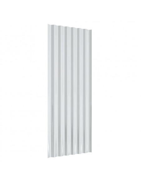 Pannelli per Tetto 12 pz Acciaio Verniciato Antracite 100x36 cm