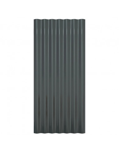 Pannelli Tetto 36pz Acciaio Verniciato Polvere 80x36 Antracite