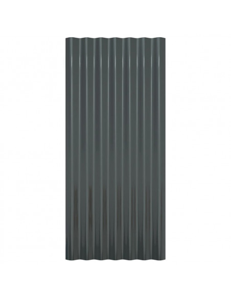 Pannelli Tetto 36pz Acciaio Verniciato Polvere 80x36 Antracite
