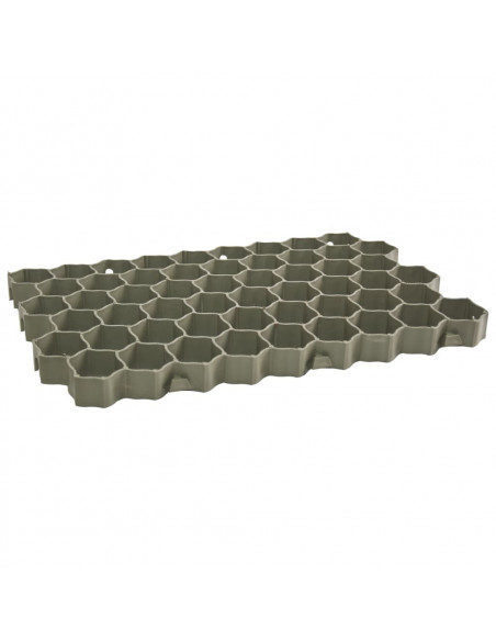 Griglie per l'Erba 16 pz Verdi 60x40x3 cm in Plastica