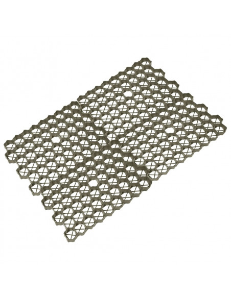 Griglie per l'Erba 16 pz Verdi 60x40x3 cm in Plastica
