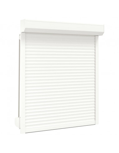 Tapparella Avvolgibile in Alluminio 110x130 cm Bianca