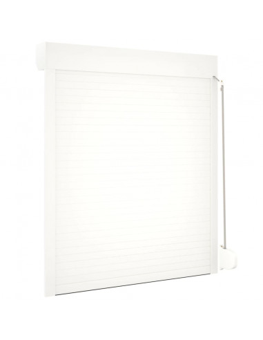 Tapparella Avvolgibile in Alluminio 110x130 cm Bianca