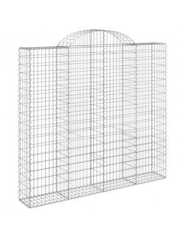 Cesti Gabbioni ad Arco 6 pz 200x30x180/200 cm Ferro Zincato