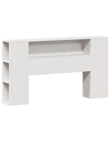 Letto Libreria senza Materasso Bianco 120x190 cm Legno di Pino