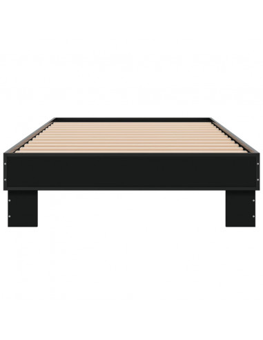 Giroletto Nero 100x200 cm in Legno Multistrato e Metallo