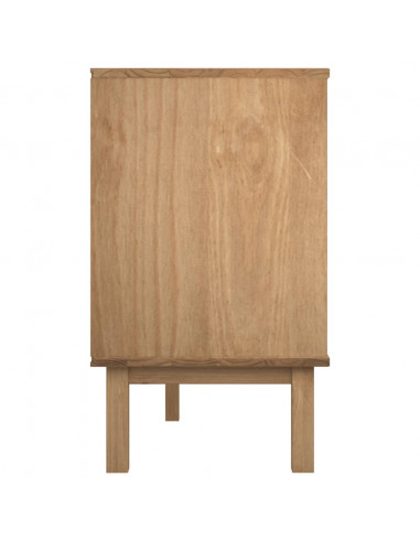 Cassettiera OTTA Marrone e Bianco 111x43x73,5 cm Legno di Pino