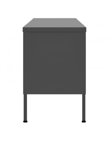 Mobile TV Antracite 105x35x50 cm in Acciaio