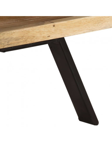 Mobile Porta TV 110x30x40 cm in Legno Massello di Mango