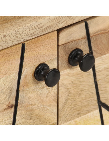 Mobile Porta TV 110x30x40 cm in Legno Massello di Mango